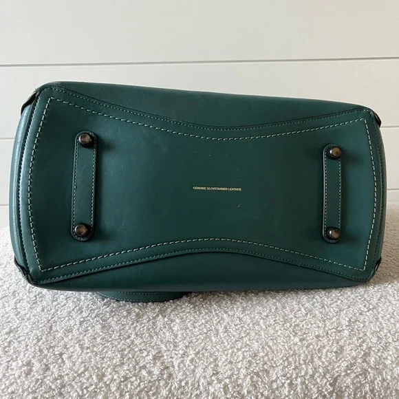 Coach Green Leather Tote Bag - Picture 5 of 7